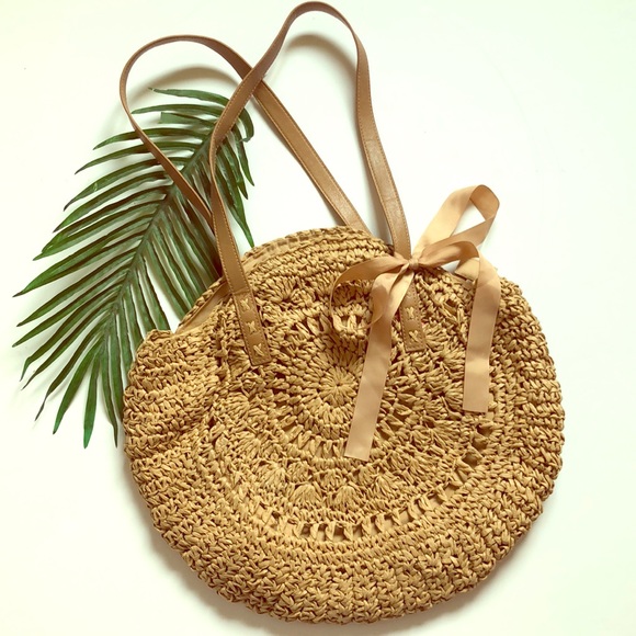 Handbags - Handmade Round Rattan boho beach bag